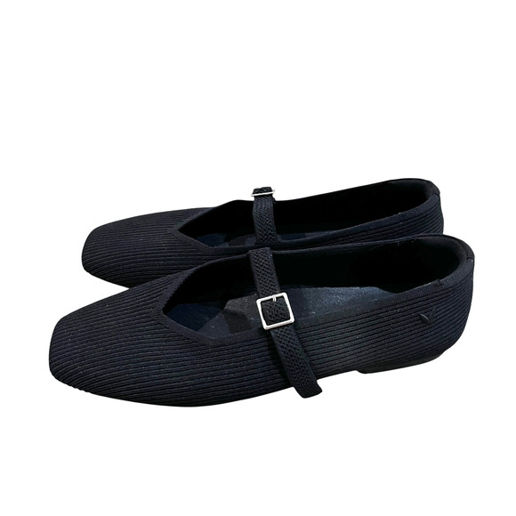 Mary Janes Shoes - VIVAIA Square-Toe Mary-Jane (Margot Mary-Jane) Black size (43 W) US 11.5/12